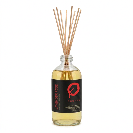Reed Diffuser Lavender Rose 500 ml Refill — Rosewood & Lavender | Escents Aromatherapy