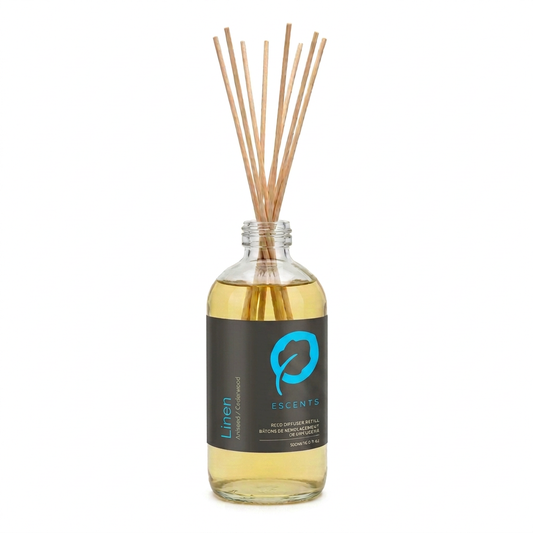 Reed Diffuser Linen 500 ml Refill — Aniseed & Cedarwood | Escents Aromatherapy