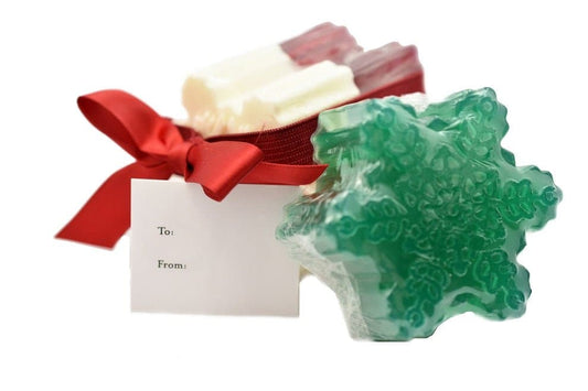 Christmas Snowflake Soap Trio Set - Premium Kit from Escents Aromatherapy Canada - !