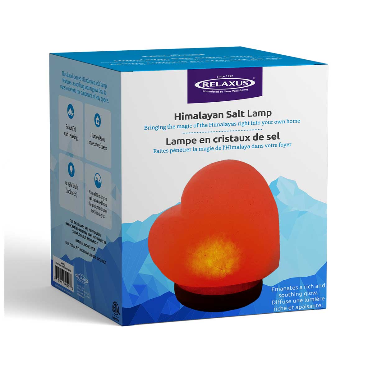 Heart Himalayan Salt Lamp - Premium SALT LAMP from Relaxus - !