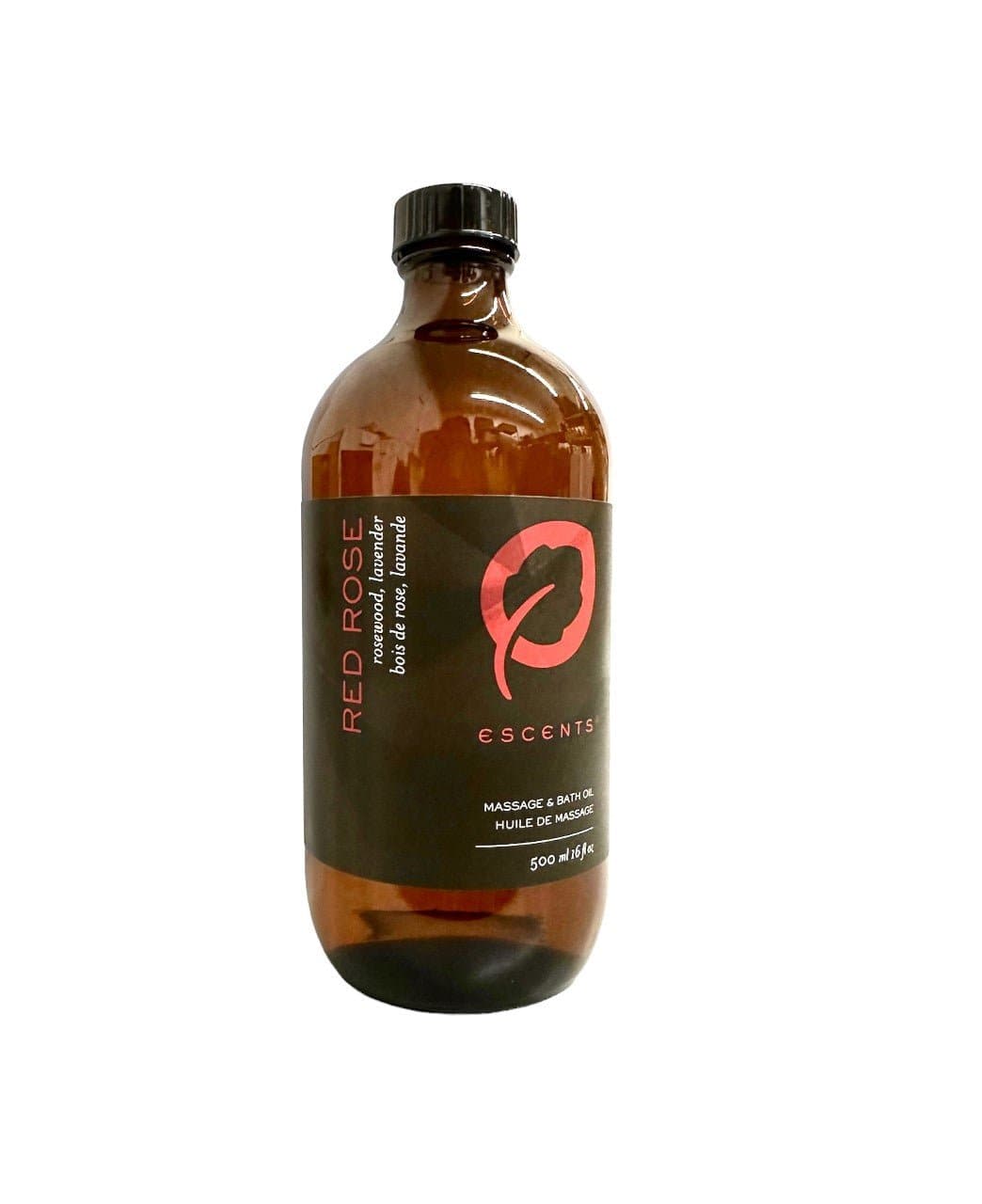 Massage & Bath Oil Red Rose 500ml - Premium Bath & Body, Body Care, Massage from Escents Aromatherapy - !
