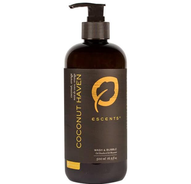 Wash & Bubble Coconut Haven 500 ml. / 16.9 fl. oz. - Premium Bath & Body, Bath & Shower, SHOWER GEL from Escents Aromatherapy Canada - !