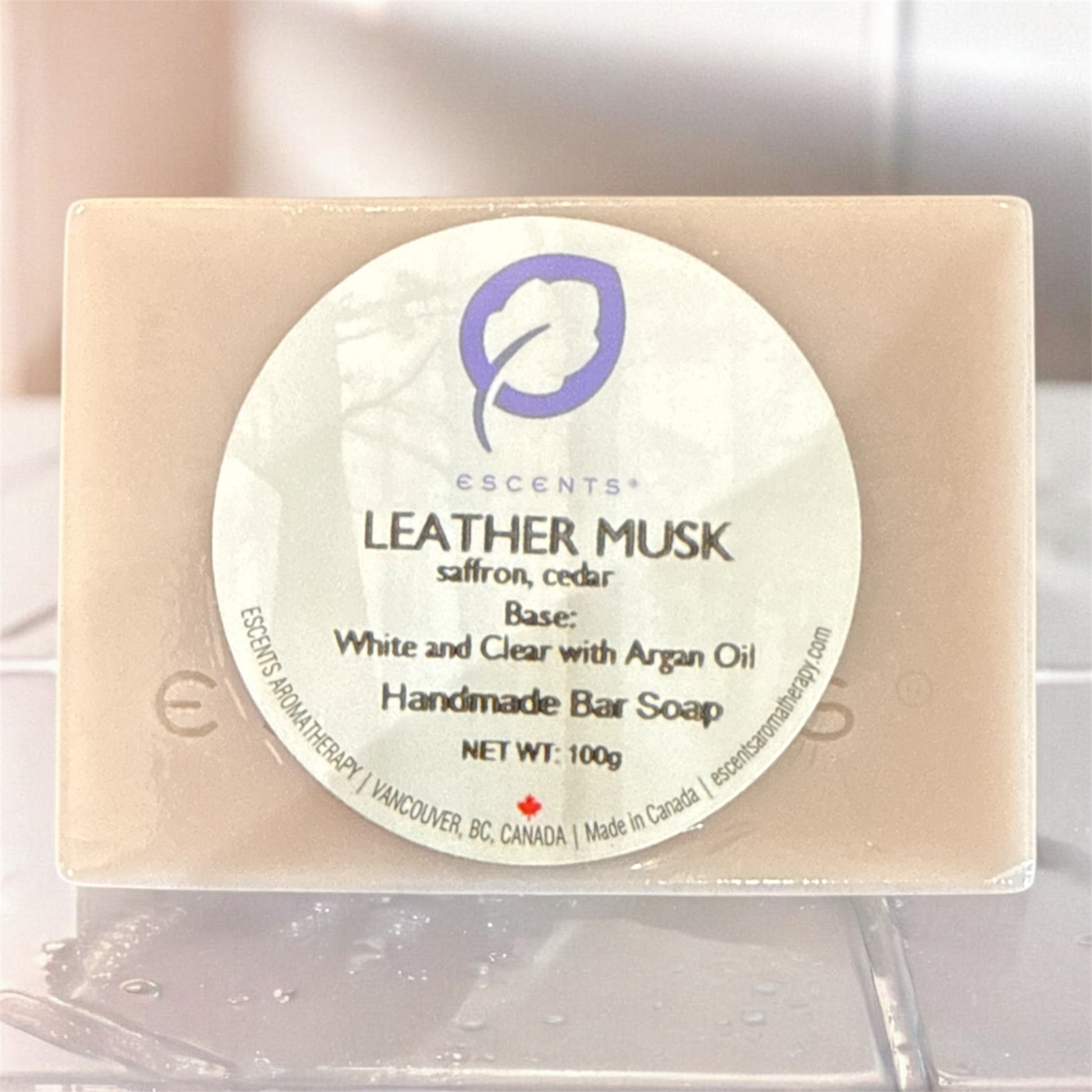 Soap - Leather Musk - Escents Aromatherapy