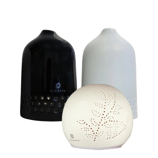Grab One Aura or Dream Ceramic Diffuser, Get One 15ml Aroma Blend On Us! - Escents Aromatherapy