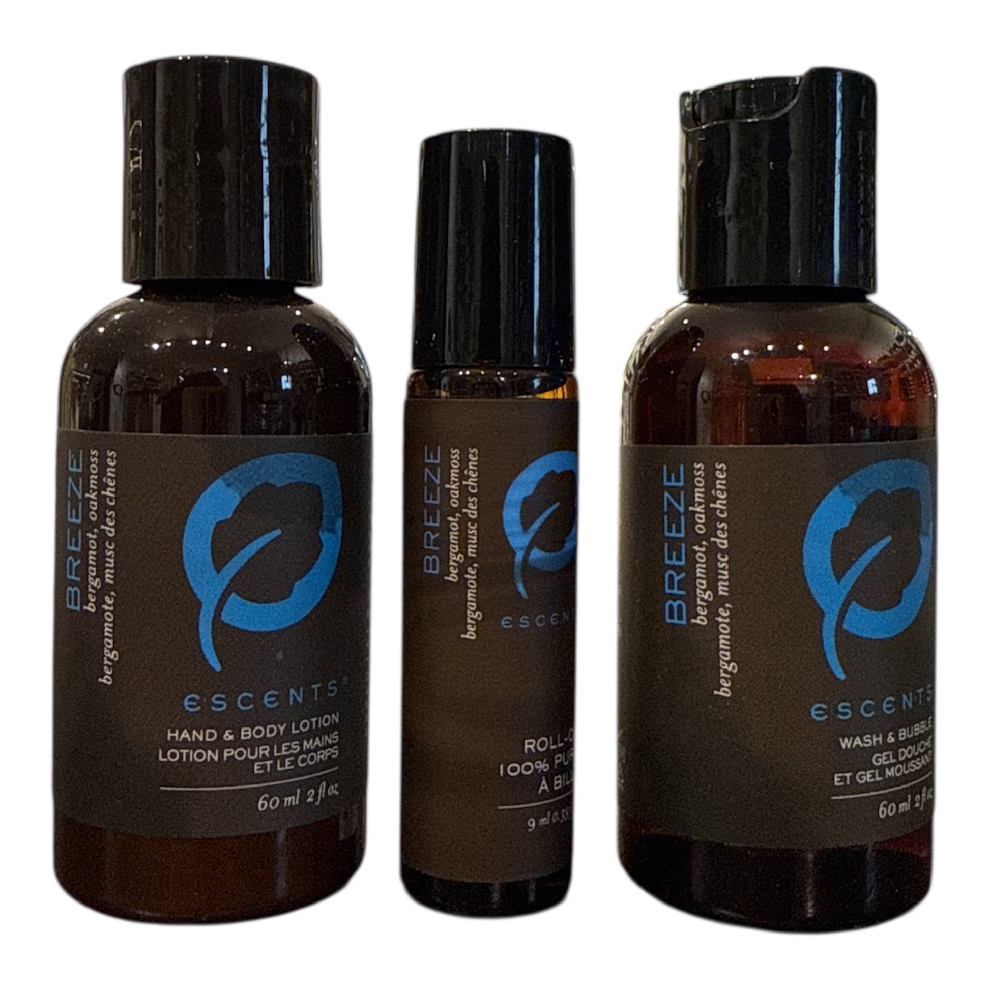 Wash & Bubble, Lotion and Roll On Mini Bundle - Escents Aromatherapy