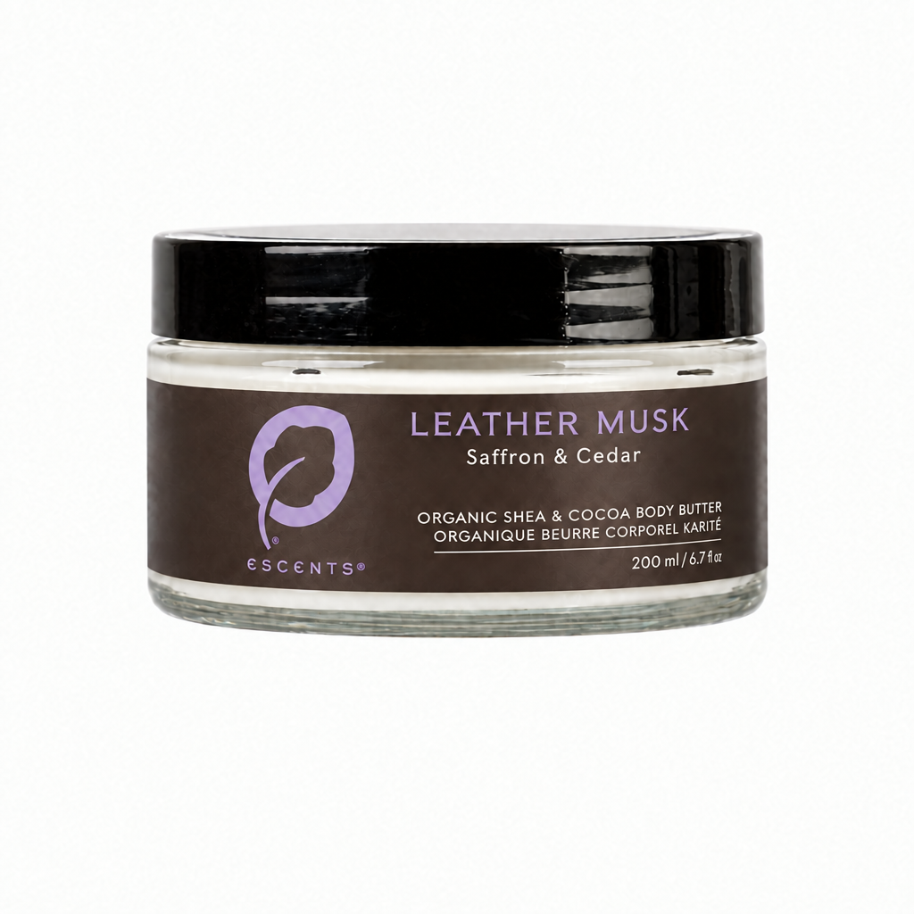 Body Butter Leather Musk — Saffron & Cedar | Escents Aromatherapy
