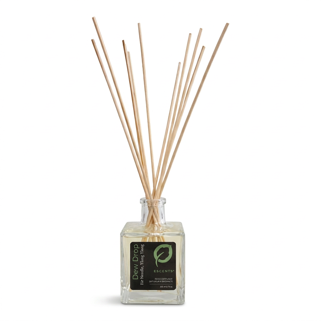 Reed Diffuser Dew Drop 200 ml — Fir Needle & Ylang Ylang | Escents Aromatherapy