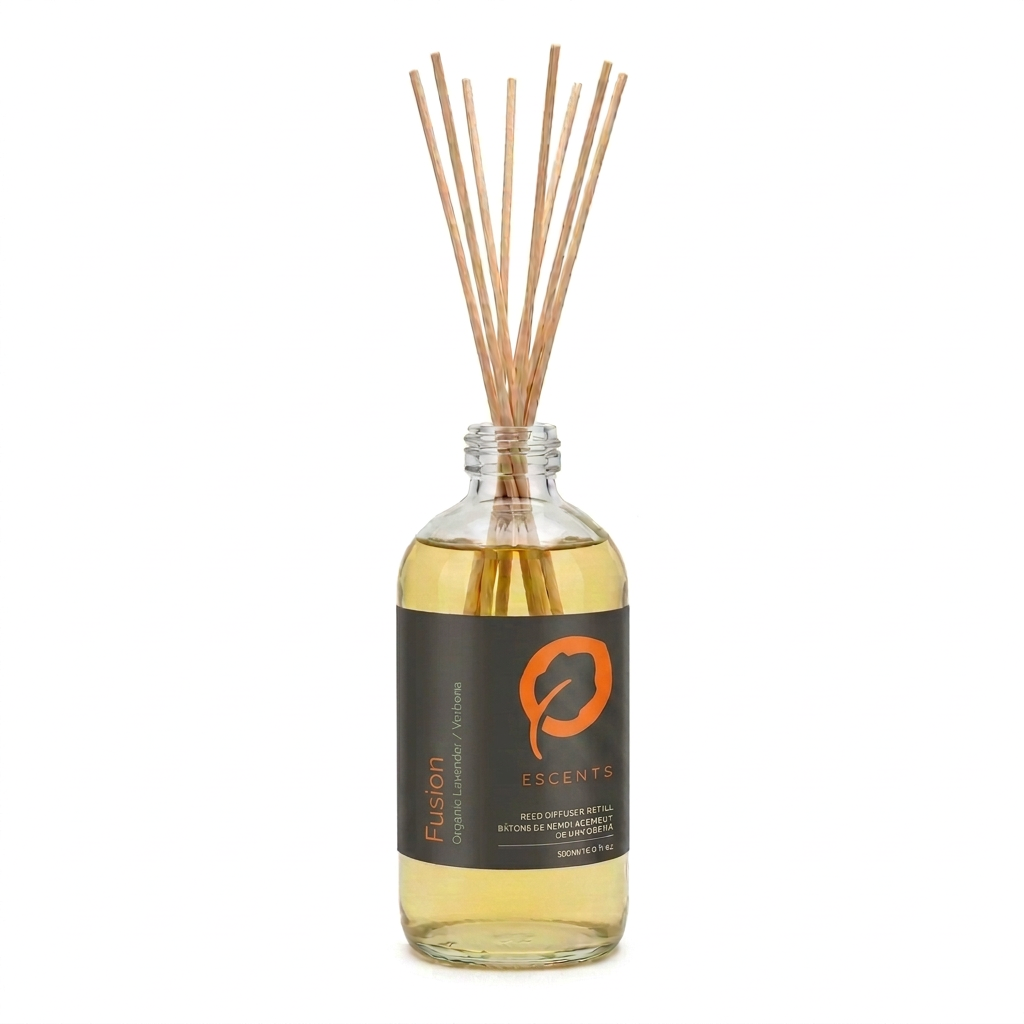Reed Diffuser Fusion 500 ml Refill — Organic Lavender & Verbena | Escents Aromatherapy