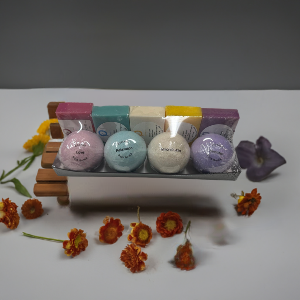 surprise loofah soap set - Escents Aromatherapy