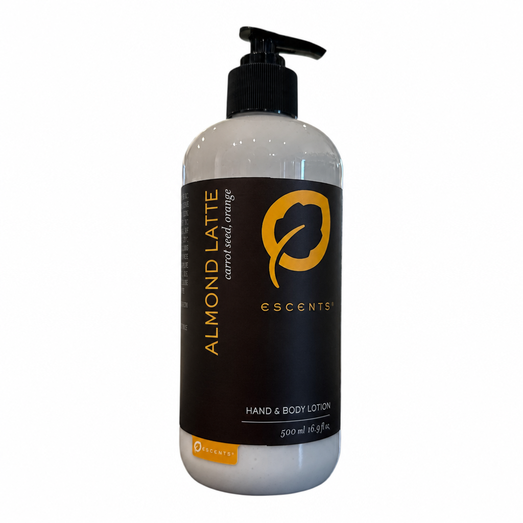 Hand & Body Lotion Almond Latte — Carrot Seed & Orange | Escents Aromatherapy