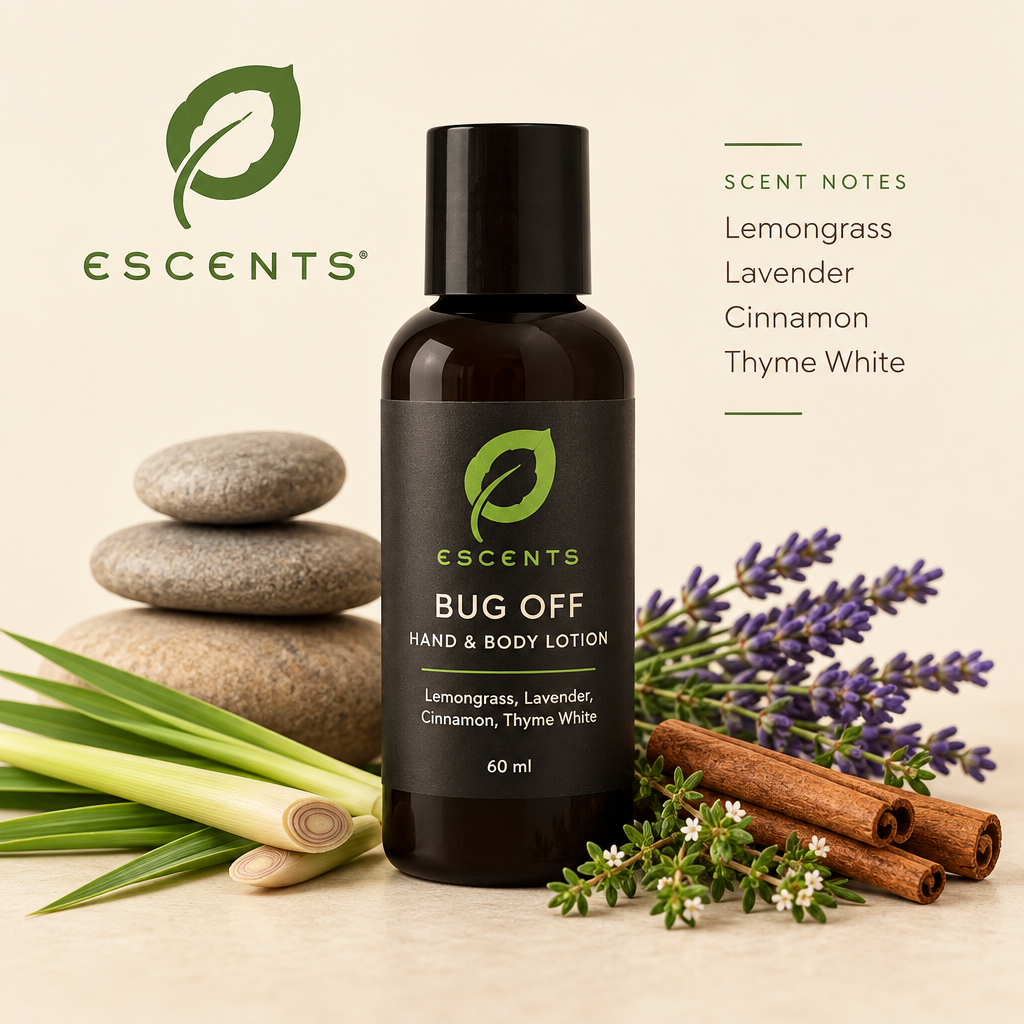 Hand & Body Lotion Bug Off 60 ml — Lavender & Lemongrass | Escents Aromatherapy