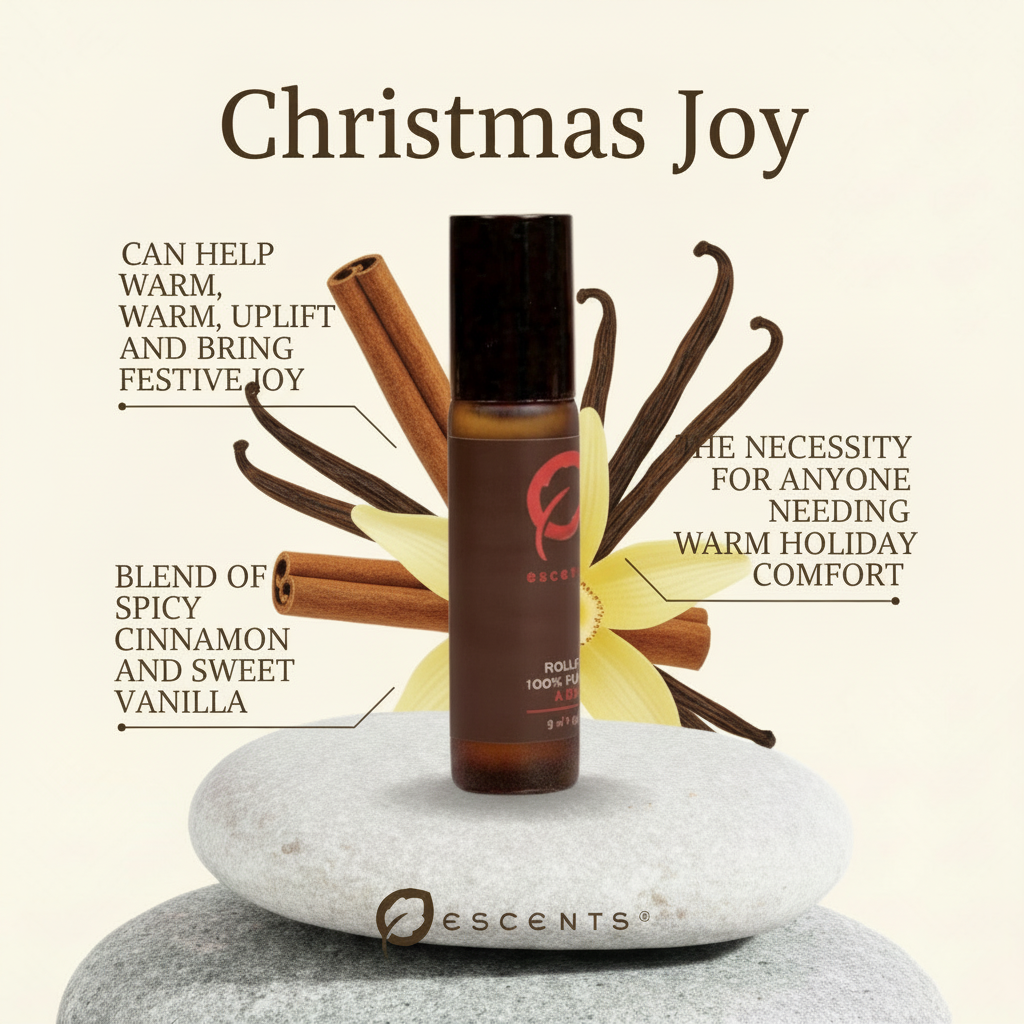 Roll-On Christmas Joy — Cinnamon & Vanilla | Escents Aromatherapy
