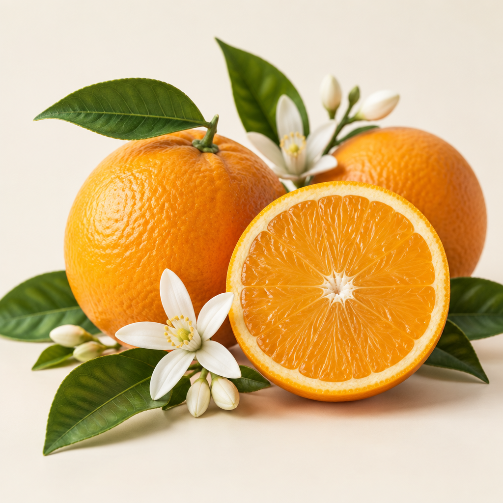 Orange top note in Almond Latte Lotion | Escents Aromatherapy
