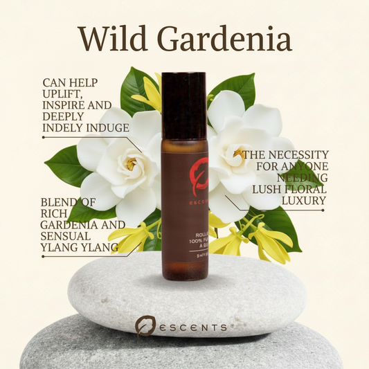 Roll-On Wild Gardenia — Gardenia & Ylang Ylang | Escents Aromatherapy