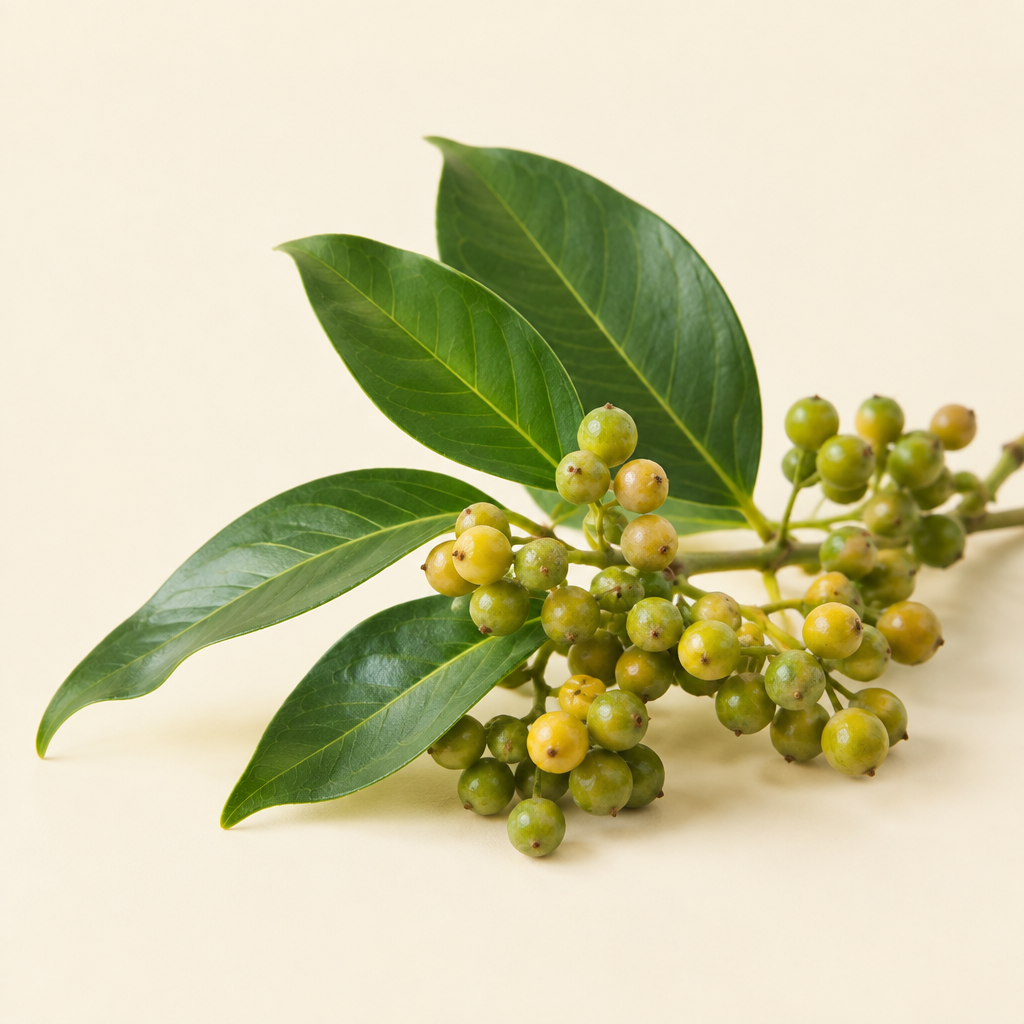 Litsea cubeba fruit and leaves — Bamboo deodorant spray top note | Escents Aromatherapy