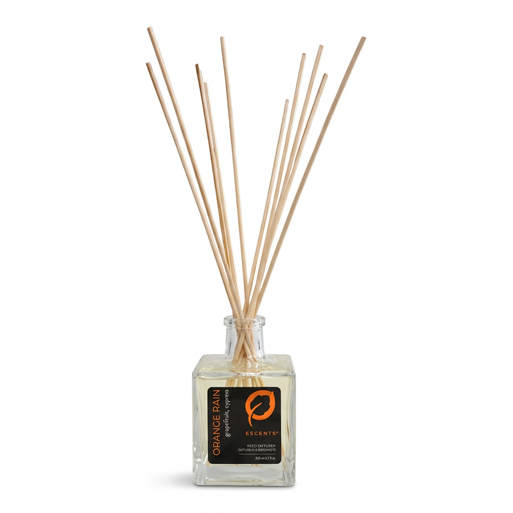 Reed Diffuser Orange Rain 200ml — Grapefruit & Cypress | Escents Aromatherapy