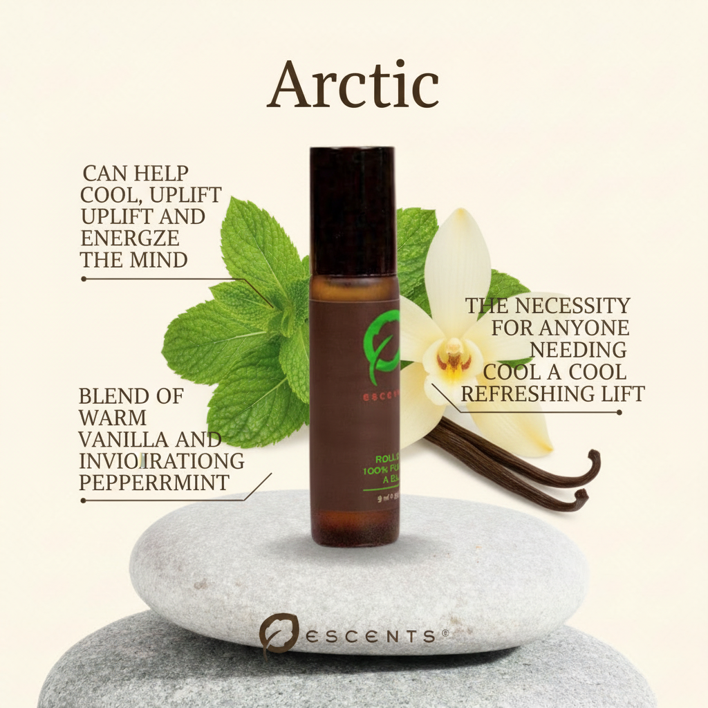 Roll-On Arctic — green, Vanilla & Peppermint