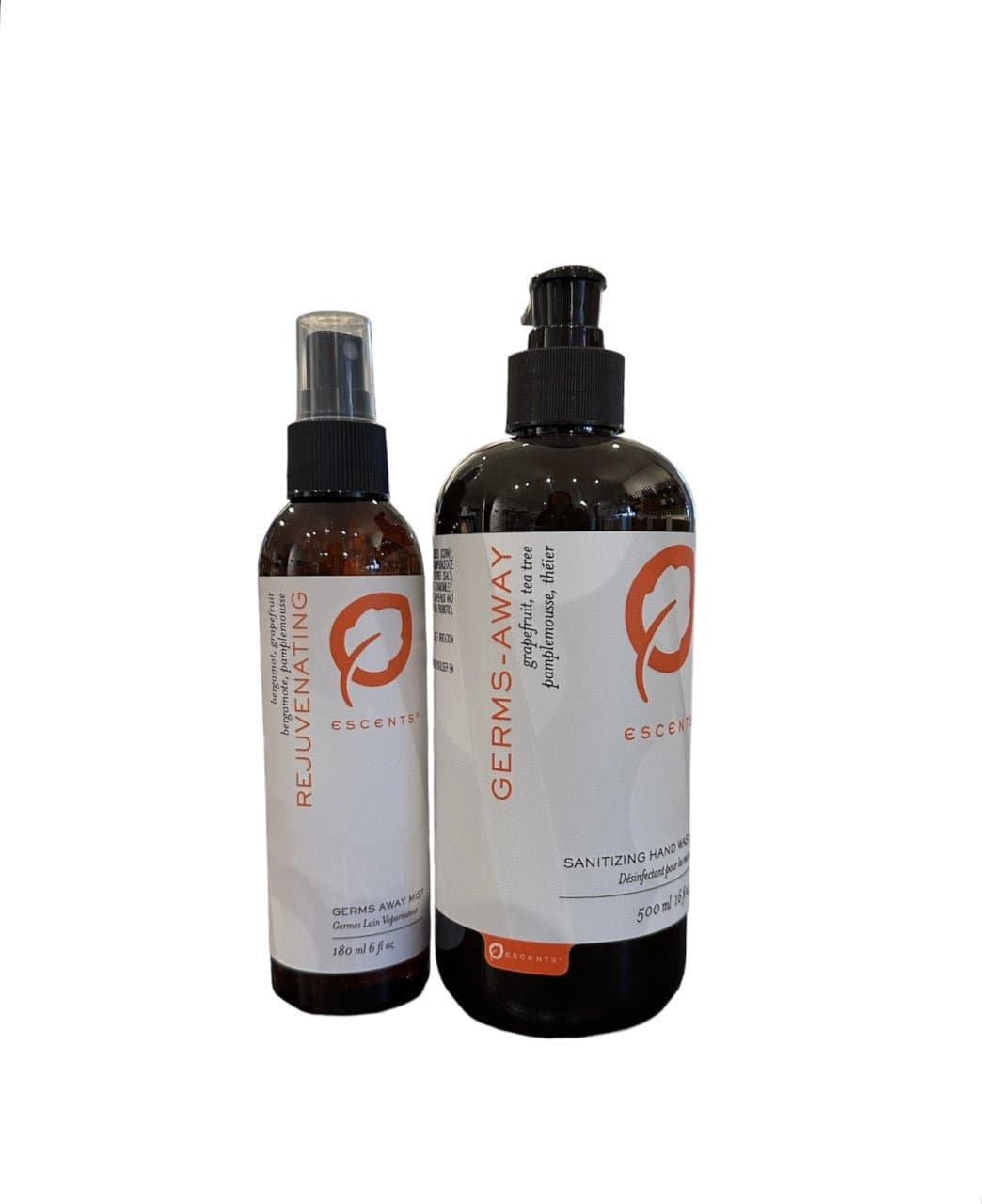 Germs Away Bundle - Rejuvenating - Premium Bath & Body, Bath & Shower, HAND WASH from Escents Aromatherapy Canada -  !   