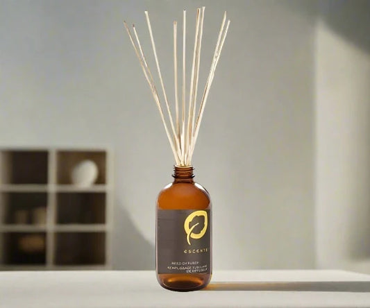 Reed Diffuser Almond Latte - Premium Aroma at Home, Reed Diffuser from Escents Aromatherapy -  !   